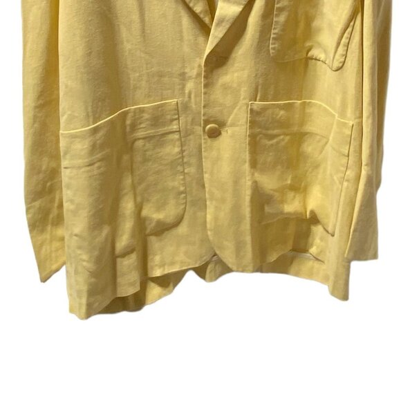 Jacquemus Men's Oversized Linen Blazer Yellow - Picture 8 of 8